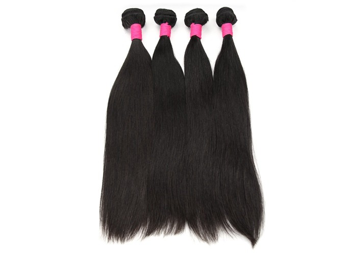 Glossy Straight Virgin Brazilian Human Hair Extensions For Adults Clean & Neat Ends