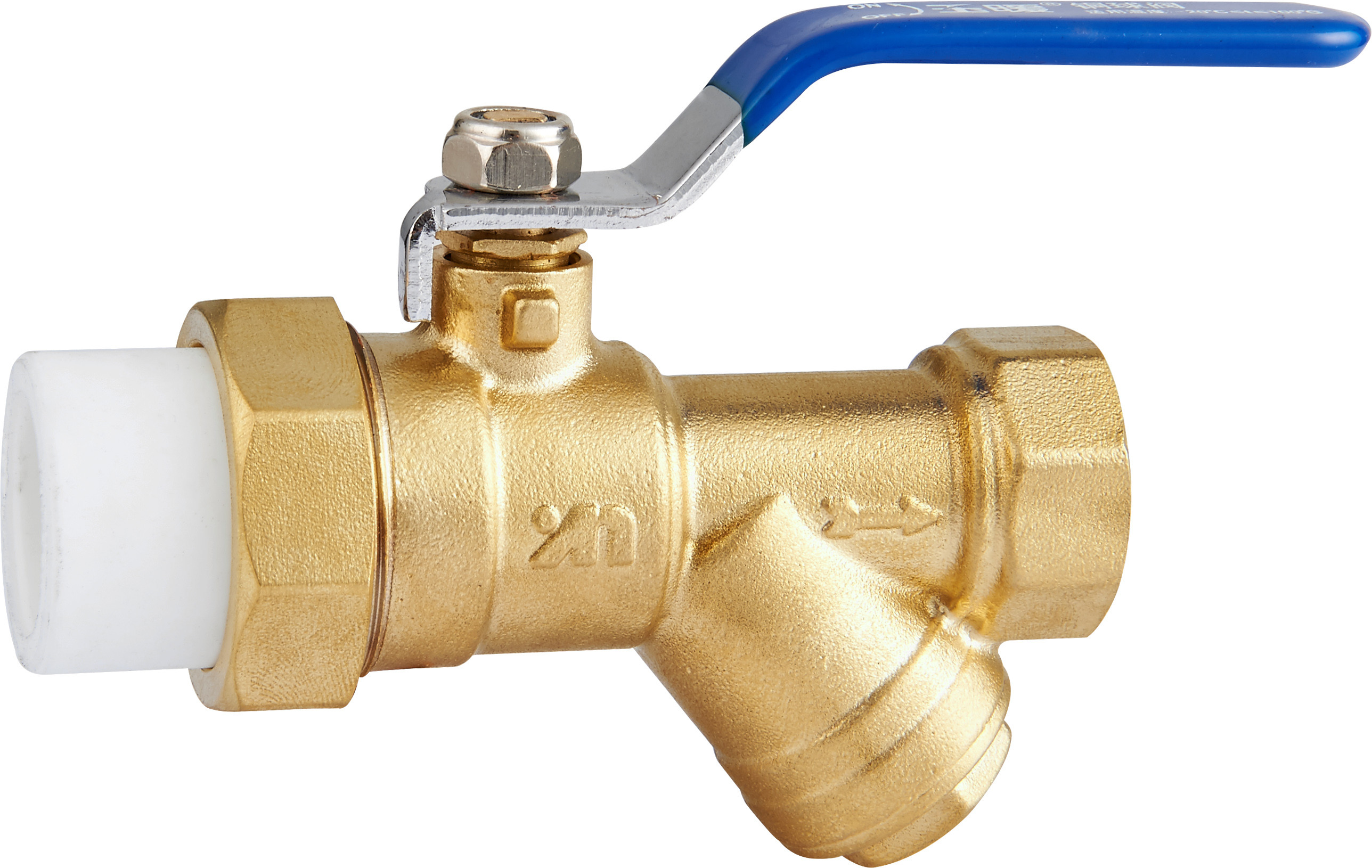 3313 3314 3315 Long Lever Female Threaded Brass Ball Valve Sizes DN15 DN20 DN25 DN32 DN40 w/ Built-in Filter Function