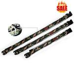 Luxury Pattern Reflective Big Nylon Dog Collars , Pet Accessories Custom Dog
