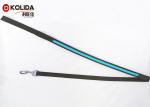 Orange / Blue Easy Walking LED Dog Leash Nature Nylon With Basic Collars