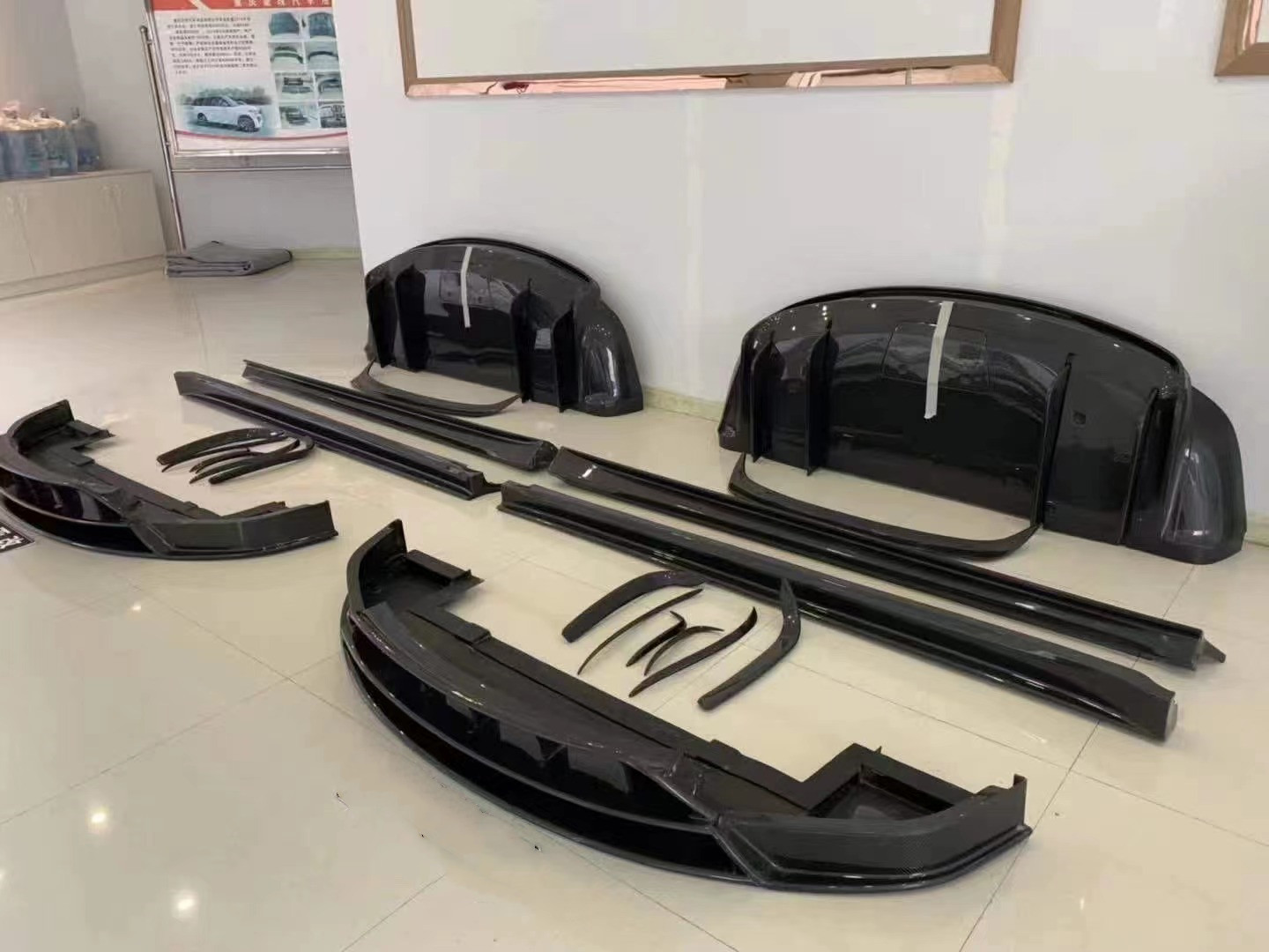 High Quality Carbon Fiber Model X Carbon Fiber Body Kit Model X Carbon Fiber Front Shovel Rear Diffuser Spoiler Side Skirt