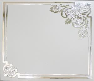 China Mirror Aluminum with Printing , Artistic Ceiling Tiles for Living Room Decoration factory