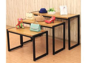 China Fashion Style Merchandise Display Tables , Lightweight 3 Tier Retail Display Table factory