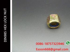China M39-3.0/M39-4.0 DIN 985 Class 8 Zinc Finish Steel Nylon Insert Lock Nut factory