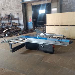 China MJ3200 Fully Automatic Woodworking Sliding Table Saw 45 Degree Oblique Cutting Board factory