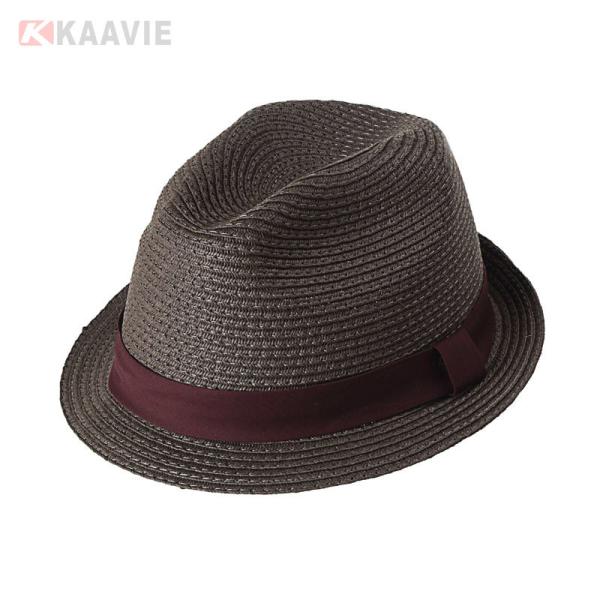 Customized 58cm Plain Straw Panama Hat Womens Beach Straw Hats For Sun