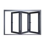 French Style Aluminum Bifold Windows Modern With Heat Insulation Coefficient ≤2