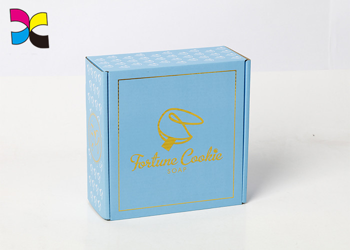 Corrugated Custom Packaging Boxes Thickness Shoe Golden Hot Stamping Surface