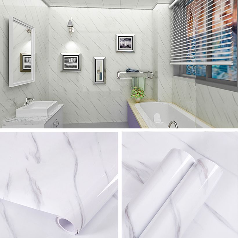 Add a Touch of Sophistication with High Gloss Marble Design Removable Adhesive Contact Paper
