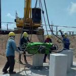 Adjustable Pile Breaker Machine KP500S Hydraulic Concrete Cutter Square
