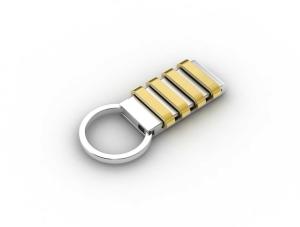 China Tagor Jewelry Top Quality Trendy Classic Men's Gift 316L Stainless Steel Key Chains ADK89 factory