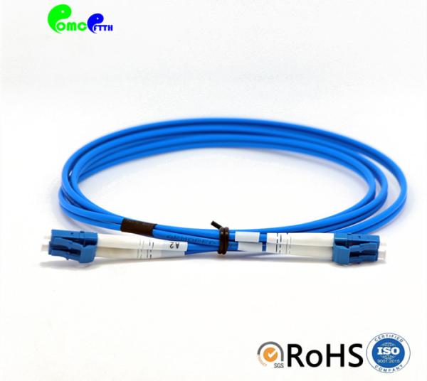 Armored Fiber Optic Patch Cables LC UPC - LC UPC Zipcord SM Duplex 3.0 LSZH Blue