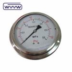 Panel Mount 4" 1/2"NPT Or BSP Bar Psi Double Scale Liquid Oil Filling PG100