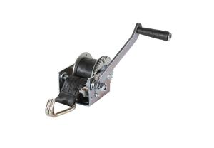 China 800 Lb 1000 Lb Manual Hand Winch With Strap , Soft Rubber Handle factory