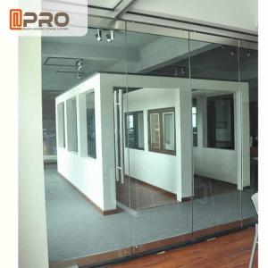 China Frameless Modern Office Partitions Clear Color 5/8/12MM Glass Thickness factory