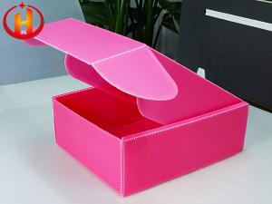 China Lightweight Pink Custom Corrugated Plastic Boxes Printable factory
