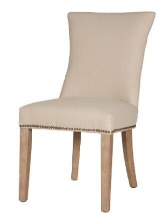 Oak wood beige linen fabric upholstery leisure chair/wooden dining chair/desk