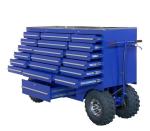 Stainless Steel Handles Heavy Duty texture Grain Powder Coat Steel Tool Storage