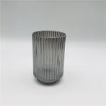 Ion Nickel Plated Glass Bathroom Accessories With Vertical Stripe