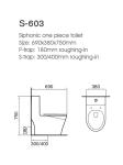 S Trap Siphonic CUPC One Piece Toilet White Ceramic Bathroom Wc Toilet Bowl