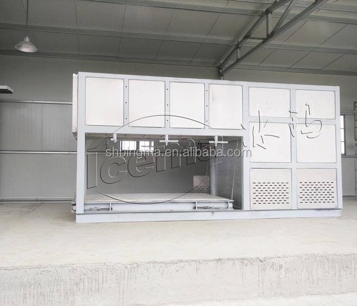 10T/24H Industrial Ice Making Machine with Direct Cooling and R404A/R22 Refrigerant
