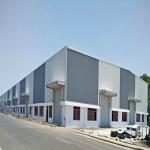Hot Dip Galvanized Welded H Steel Metal Framework Building For Big Construction