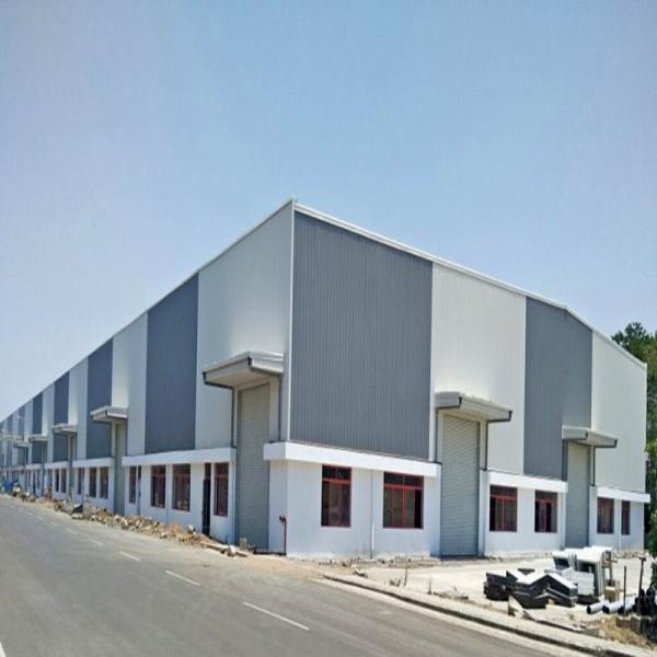 Hot Dip Galvanized Welded H Steel Metal Framework Building For Big Construction