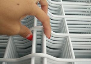 China White Vinyl Coated Welded Wire Fencing / Galvanised Welded Wire Mesh Panels on sale