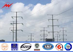 China BV 69KV Power Distribution Steel Utility Pole factory
