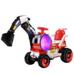 Unisex Children's Electric Toys Excavator Engineering Ride On for Kids 6V4.5AH
