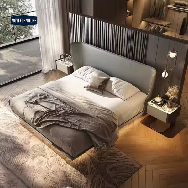 Modular king size bedroom furniture sets velvet wood luxury leather modern kingsize bed designs sophisticated look