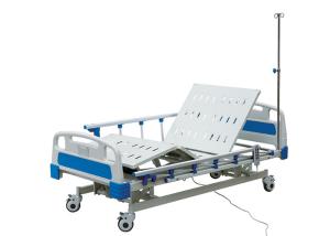 China Three Function Electric Hospital Patient Bed With Aluminium Side Rail / Adjustable Height factory