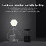 Hexagonal 70LM 4.5VDC Battery Operated Motion Sensor Light Intelligent Control
