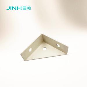 China KD Furniture Metal L-brackets with 3 holes Strengthening Cabinet Frames 92x66x18.5mm factory