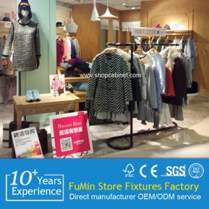 China Shop display system 4 Ways clothes hanging stand factory
