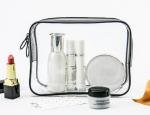 Customized Clear Waterproof Toiletry Bag , Plastic Skincare PVC Transparent Bag