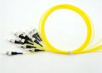 Pre - Terminated Fiber Optic Pigtail , 900UM Fiber Optic Cable Patch Cord