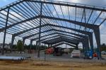 Larger Span Building Steel Frame / Recyclable Steel Commercial Buildings