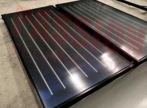 China Aluminum Blue Absorber Flat Plate Solar Collector Hotel Solar Hot Water Heater factory