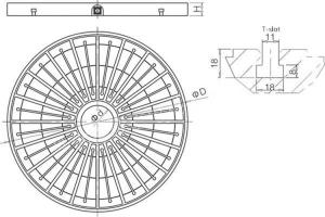 China Electro Permanent Round Magnetic Chuck factory