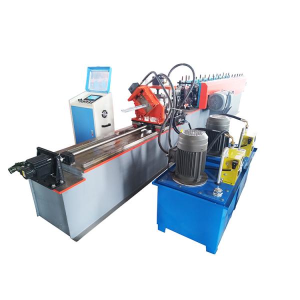 China 12 Roller Stations Purlin Forming Machine Hydralic Cutting Versatile factory