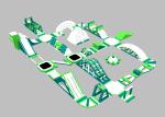 Kids / Adults Inflatable Aqua Park With Various Sport Game Customized Size