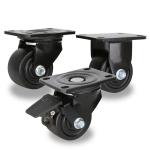 Nylon Heavy Duty Black Low Gravity 3inch 4inch 600kg Castor for Industrial