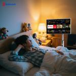 Qtenboard Wholesale Price 24 32 Inch Mobile Smart Tvs Stand by Me Smart Tv