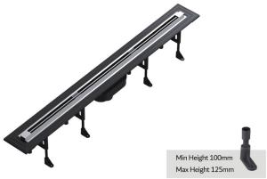 China DIY Length Vertical Shower Drain Adjustable Hight Shower Drains Smart Living factory