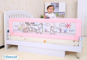 China Foldable Baby Bed Railing , Safety Toddler Bed Guard Rail 150CM factory