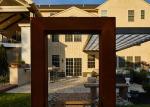 Anti Corrosion Corten Steel Vertical Water Wall 15 Inch Rain Curtain Waterfall