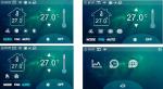 4.3 Inch Color Touch Fan Coil Unit Thermostat Programmable For Office / Hotel