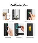 Waterproof IP65 Fingerprint Door Lock for Hotel with TTLock Software and IC Card
