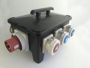 China Black Load Master Generator Power Distribution Box With Overcurrent Protection factory